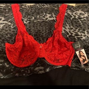 Red Lace Bra